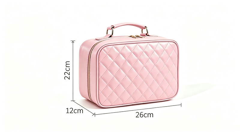 leather make up bag